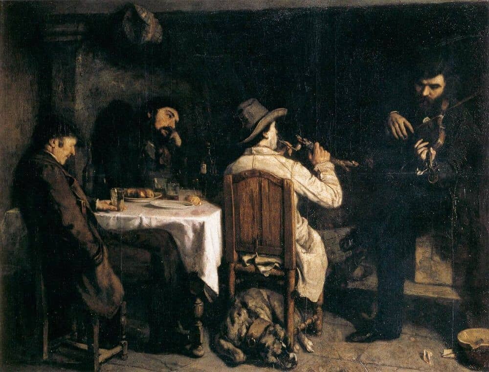 After Dinner at Ornans, 1848 by Gustave Courbet