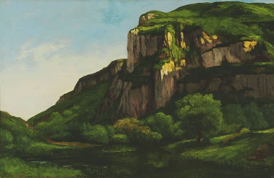 Rocks at Mouthier, 1860s by Gustave Courbet
