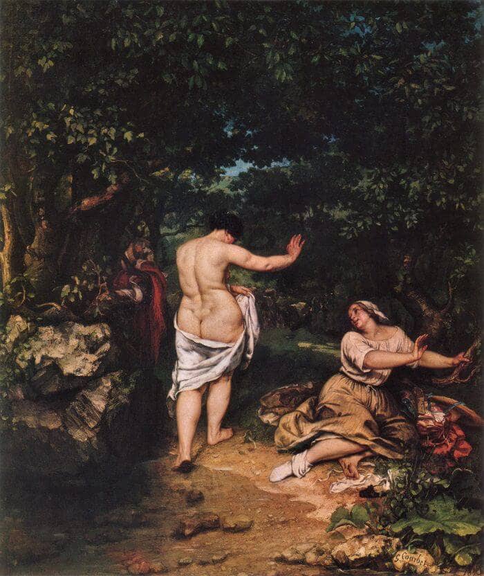 The Bathers, 1853 by Gustave Courbet