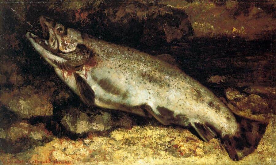The Trout, 1873 by Gustave Courbet
