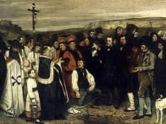 A Burial at Ornans by Gustav Courbet
