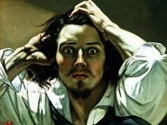 The Desperate Man by Gustav Courbet